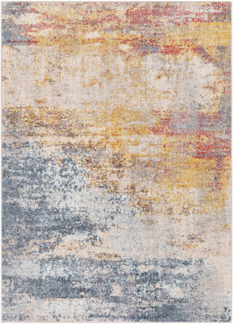 Surya Ankara Akr-2316 Teal, Sky Blue, Medium Gray, Light Gray Rugs.