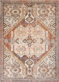 Surya Ankara Akr-2322 Burnt Orange, Charcoal, Mustard, Pale Pink Area Rug