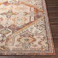 Surya Ankara Akr-2322 Burnt Orange, Charcoal, Mustard, Pale Pink Area Rug