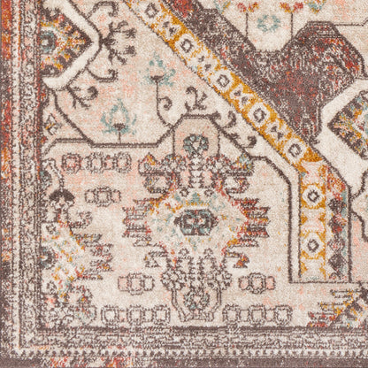 Surya Ankara Akr-2322 Burnt Orange, Charcoal, Mustard, Pale Pink Area Rug