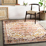 Surya Ankara Akr-2331 Pale Pink, Brick, Mustard, Burnt Orange Rugs.