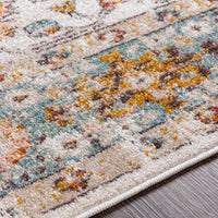 Surya Ankara Akr-2333 Mustard, Brick, Charcoal, Pale Pink Area Rug