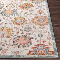 Surya Ankara Akr-2334 Pale Pink, Aqua, Ivory, Mustard Area Rug