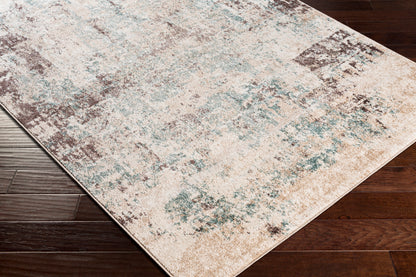 Surya Ankara Akr-2346 Teal, Dark Brown, Beige, Cream Area Rug