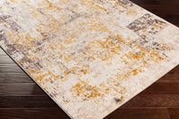 Surya Ankara Akr-2347 Mustard, Dark Brown, Beige, Cream Area Rug