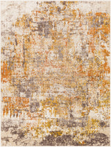 Surya Ankara Akr-2348 Dark Brown, Burnt Orange, Mustard, Light Gray Rugs.