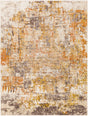 Surya Ankara Akr-2348 Dark Brown, Burnt Orange, Mustard, Light Gray Rugs.