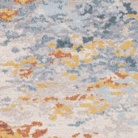 Surya Ankara Akr-2350 Burnt Orange, Mustard, Pale Blue, Denim Area Rug