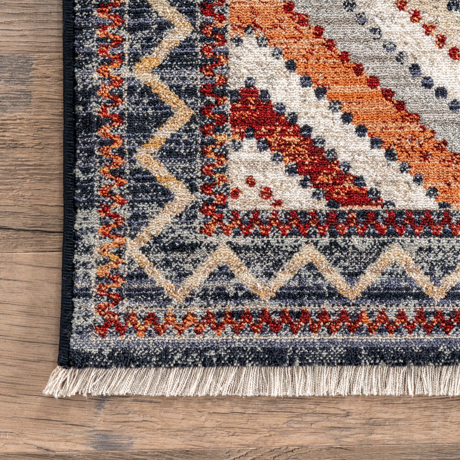 Nuloom Bernice Southweastern Borderd Nbe1539A Rust Area Rug