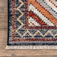 Nuloom Bernice Southweastern Borderd Nbe1539A Rust Area Rug