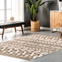 Nuloom Rebecca Textured Nre3003A Beige Area Rug