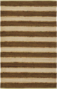 Chandra Alda Ald16900 Brown / Beige / Gold / Green Striped Area Rug