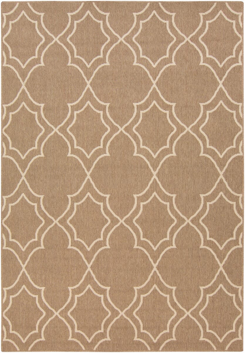 Surya Alfresco Alf-9587 Taupe / Beige Geometric Area Rug