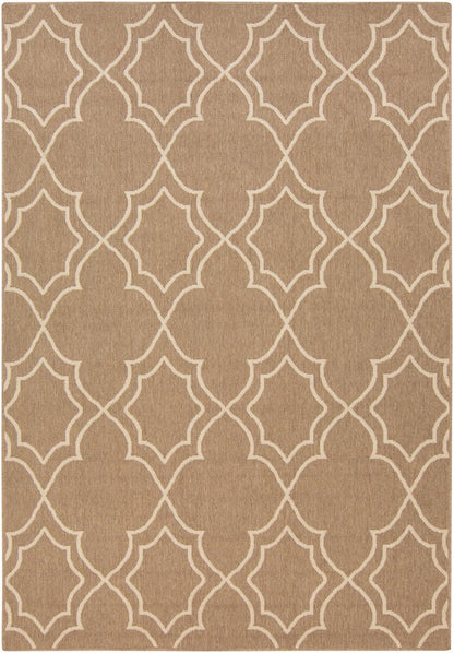 Surya Alfresco Alf-9587 Taupe / Beige Geometric Area Rug