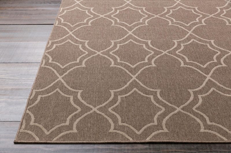 Surya Alfresco Alf-9587 Taupe / Beige Geometric Area Rug