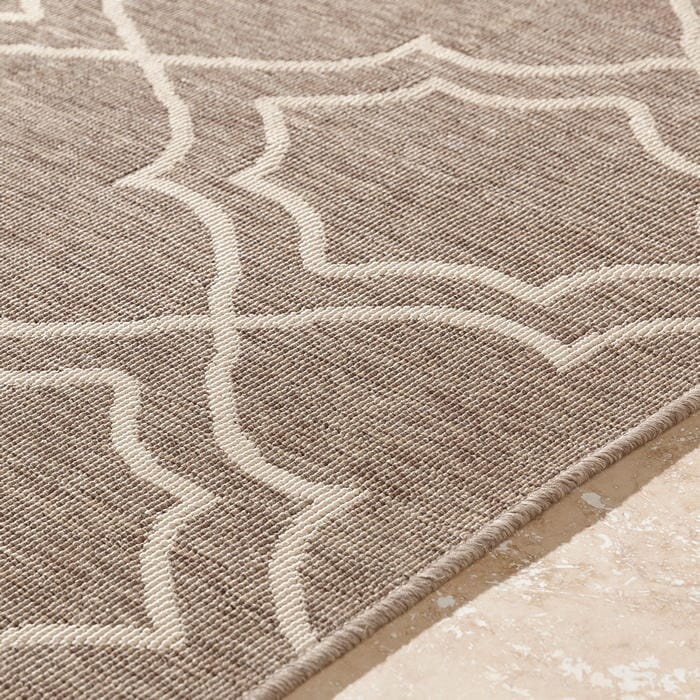 Surya Alfresco Alf-9587 Taupe / Beige Geometric Area Rug