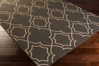 Surya Alfresco Alf-9590 Black / Taupe Geometric Area Rug