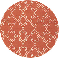 Surya Alfresco Alf-9591 Cherry / Ivory Geometric Area Rug