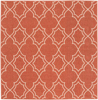 Surya Alfresco Alf-9591 Cherry / Ivory Geometric Area Rug