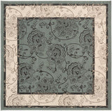 Surya Alfresco Alf-9594 Moss / Ivory / Black / Taupe Rugs.