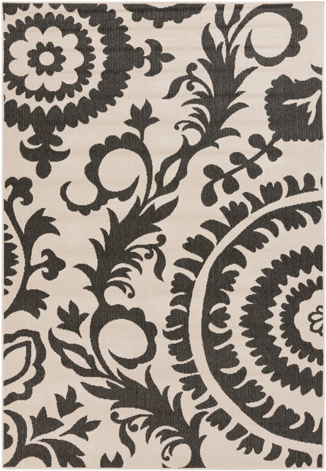 Surya Alfresco Alf-9612 Gray / Ivory Rugs.