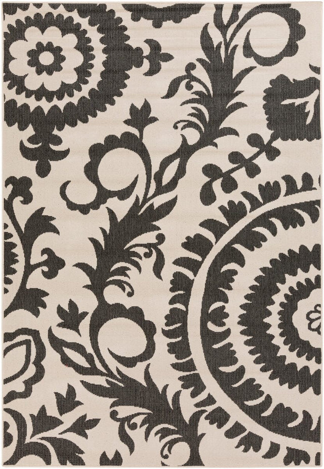 Surya Alfresco Alf-9612 Gray / Ivory Rugs.