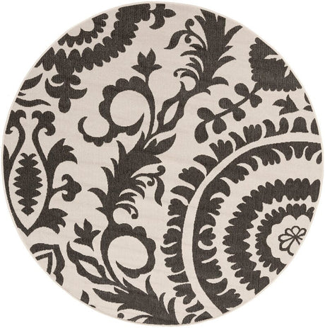 Surya Alfresco Alf-9612 Gray / Ivory Rugs.
