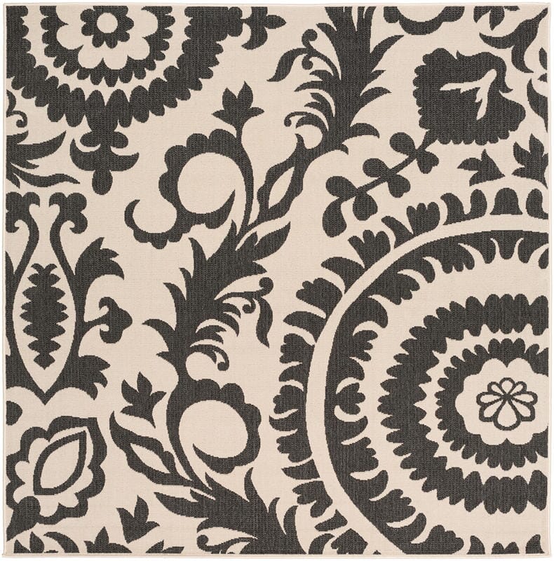 Surya Alfresco Alf-9612 Gray / Ivory Area Rug