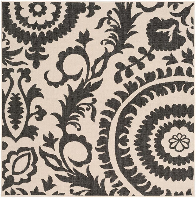 Surya Alfresco Alf-9612 Gray / Ivory Rugs.