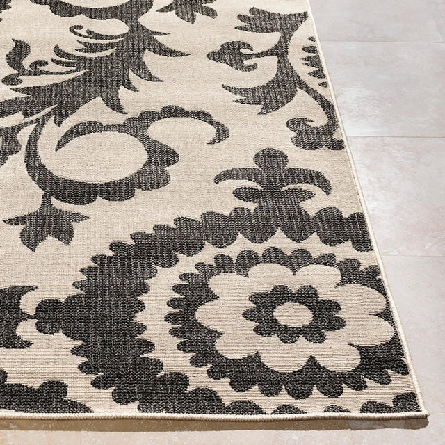 Surya Alfresco Alf-9612 Gray / Ivory Rugs.