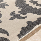 Surya Alfresco Alf-9612 Gray / Ivory Rugs.