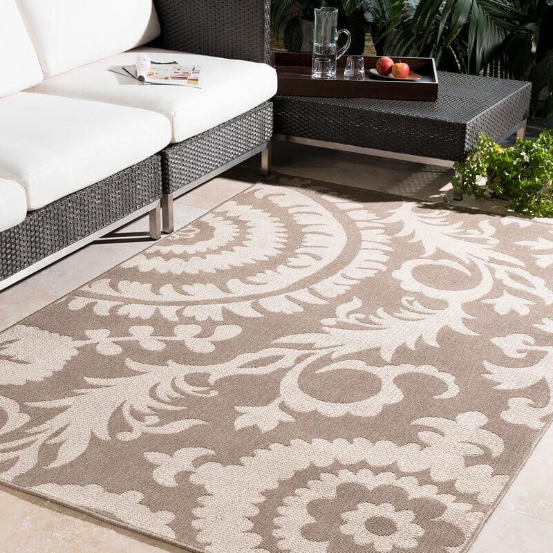 Surya Alfresco Alf-9616 Taupe / Beige Area Rug