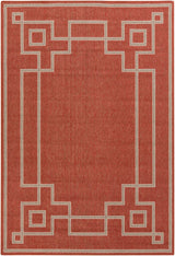 Surya Alfresco Alf-9631 Cherry / Taupe / Beige Rugs.
