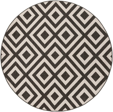 Surya Alfresco Alf-9639 Black / Beige Rugs.
