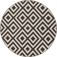 Surya Alfresco Alf-9639 Black / Beige Geometric Area Rug