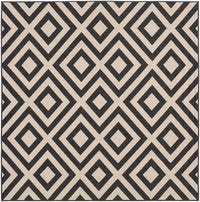 Surya Alfresco Alf-9639 Black / Beige Geometric Area Rug