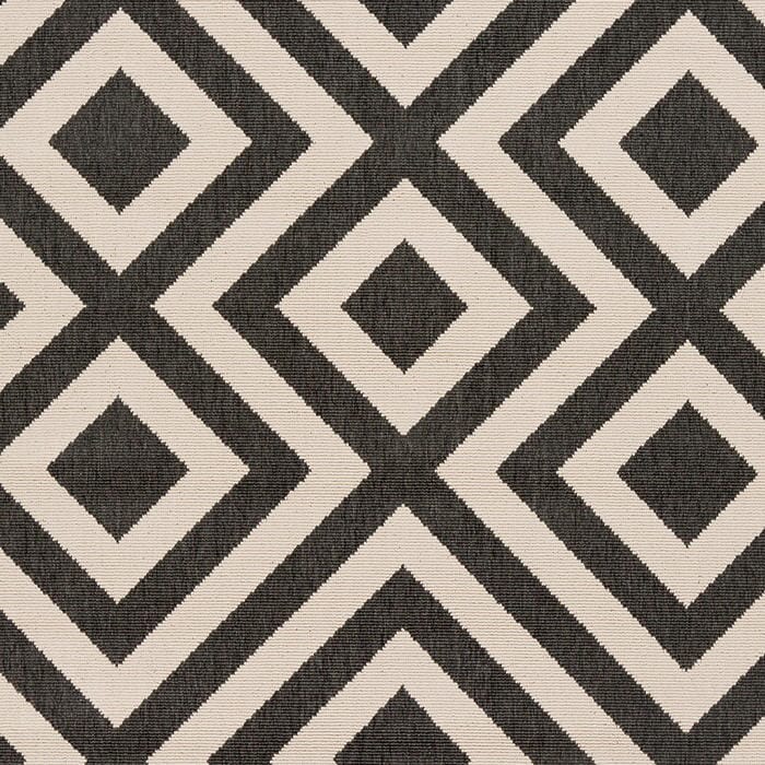 Surya Alfresco Alf-9639 Black / Beige Geometric Area Rug