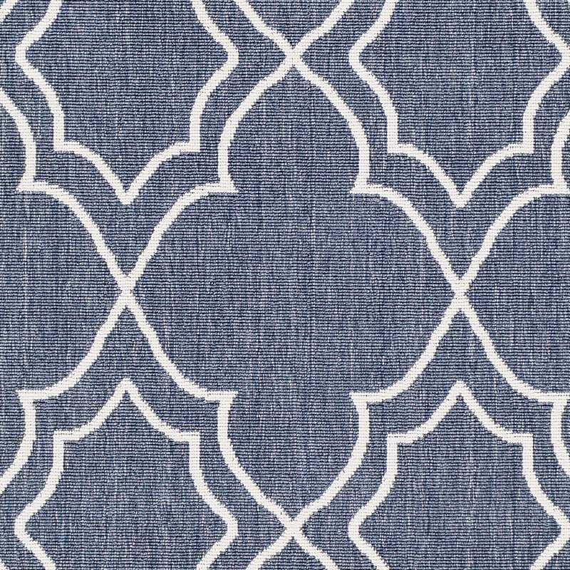 Surya Alfresco Alf-9650 Charcoal, White Geometric Area Rug