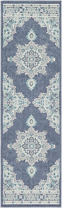 Surya Alfresco Alf-9670 Charcoal, Aqua, Taupe, White, Teal Area Rug