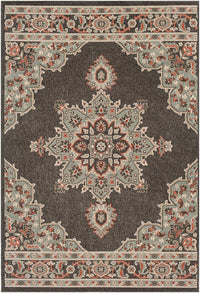 Surya Alfresco Alf-9671 Black, Sea Foam, Camel Area Rug