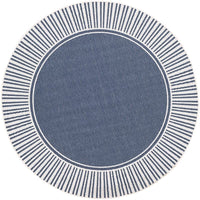 Surya Alfresco Alf-9682 Charcoal, White Bordered Area Rug