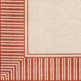 Surya Alfresco Alf-9683 Burnt Orange, Cream Rugs.