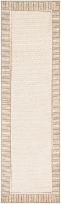 Surya Alfresco Alf-9685 Camel, Cream Bordered Area Rug