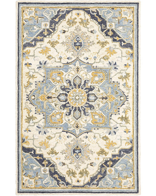 Oriental Weavers Sphinx Alfresco 28402 Blue / Ivory Area Rug