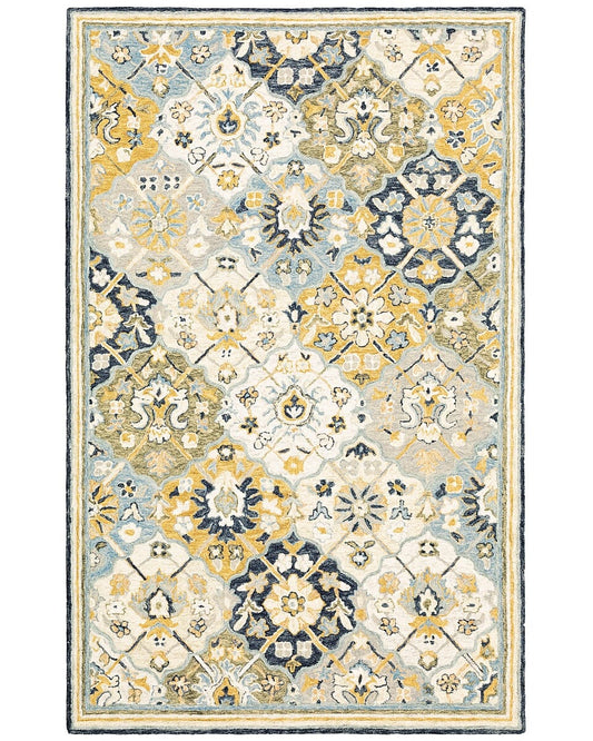 Oriental Weavers Sphinx Alfresco 28406 Blue / Gold Area Rug