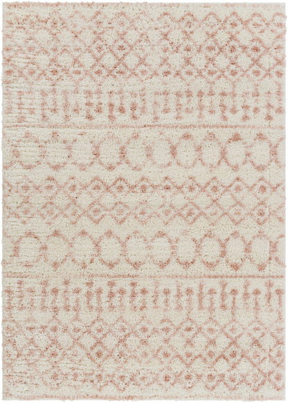 Surya Aliyah Shag Alh-2301 Cream, Pale Pink Area Rug