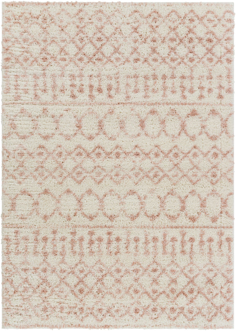 Surya Aliyah Shag Alh-2301 Cream, Pale Pink Rugs.