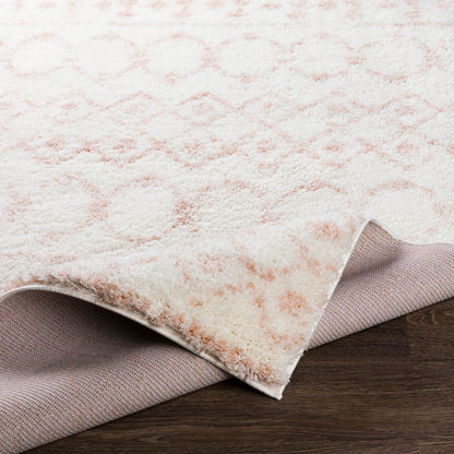 Surya Aliyah Shag Alh-2301 Cream, Pale Pink Area Rug