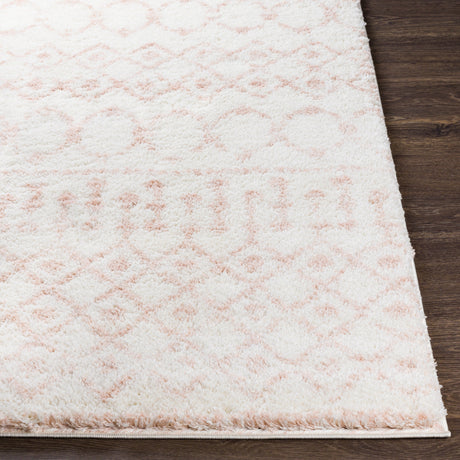 Surya Aliyah Shag Alh-2301 Cream, Pale Pink Rugs.