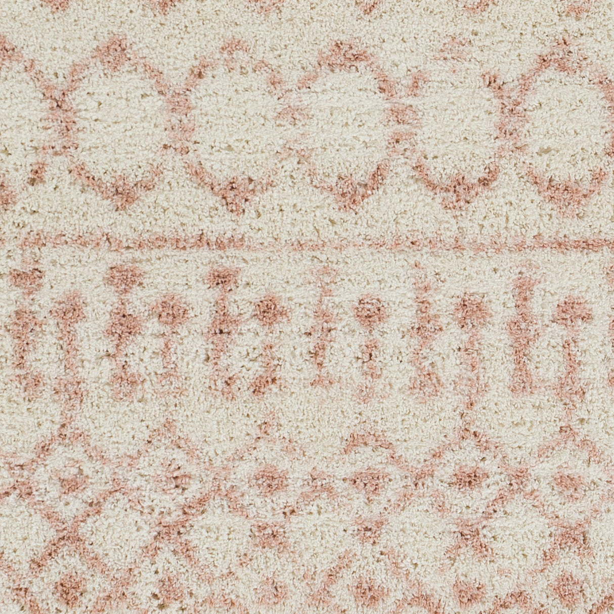 Surya Aliyah Shag Alh-2301 Cream, Pale Pink Rugs.